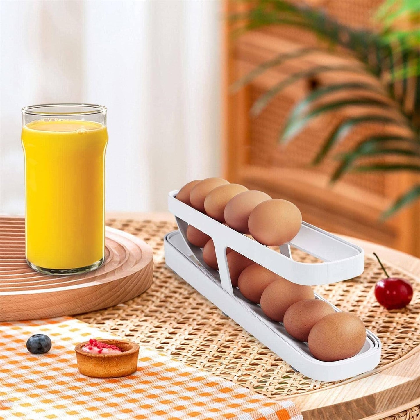 Double Rolling Egg Rack