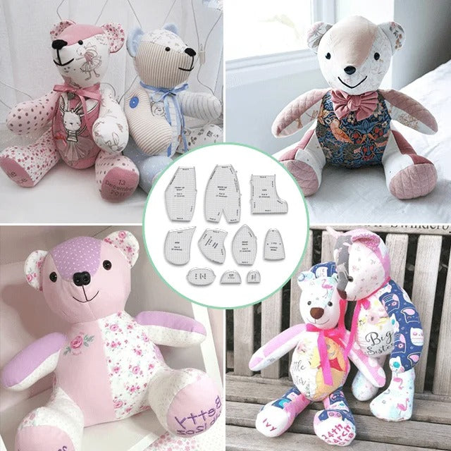 Memory Bear Template Ruler Set