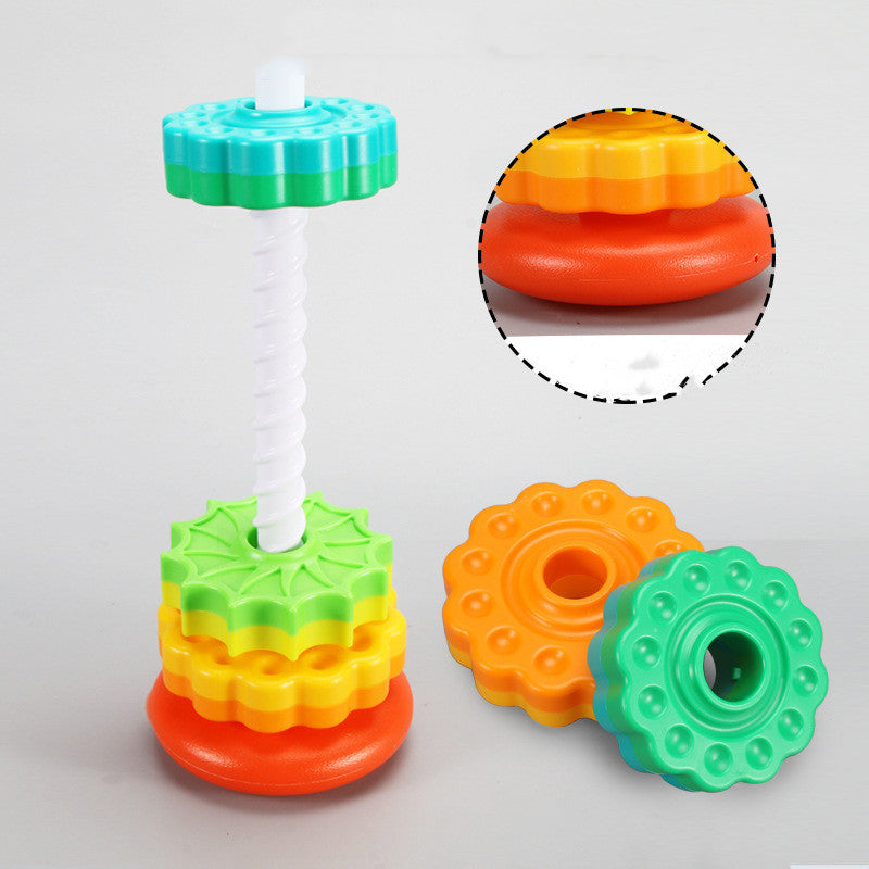Stacking Rainbow Gears Toy