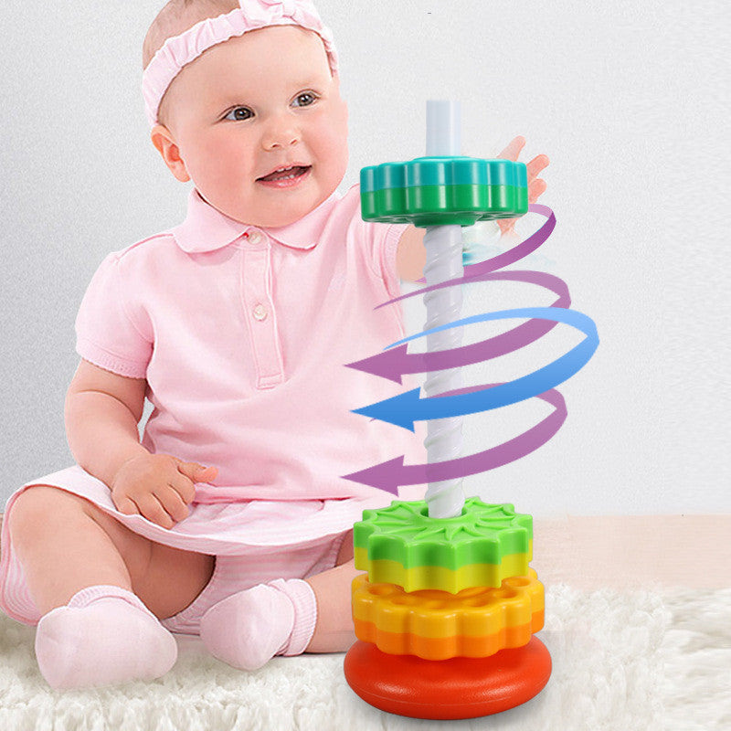 Stacking Rainbow Gears Toy