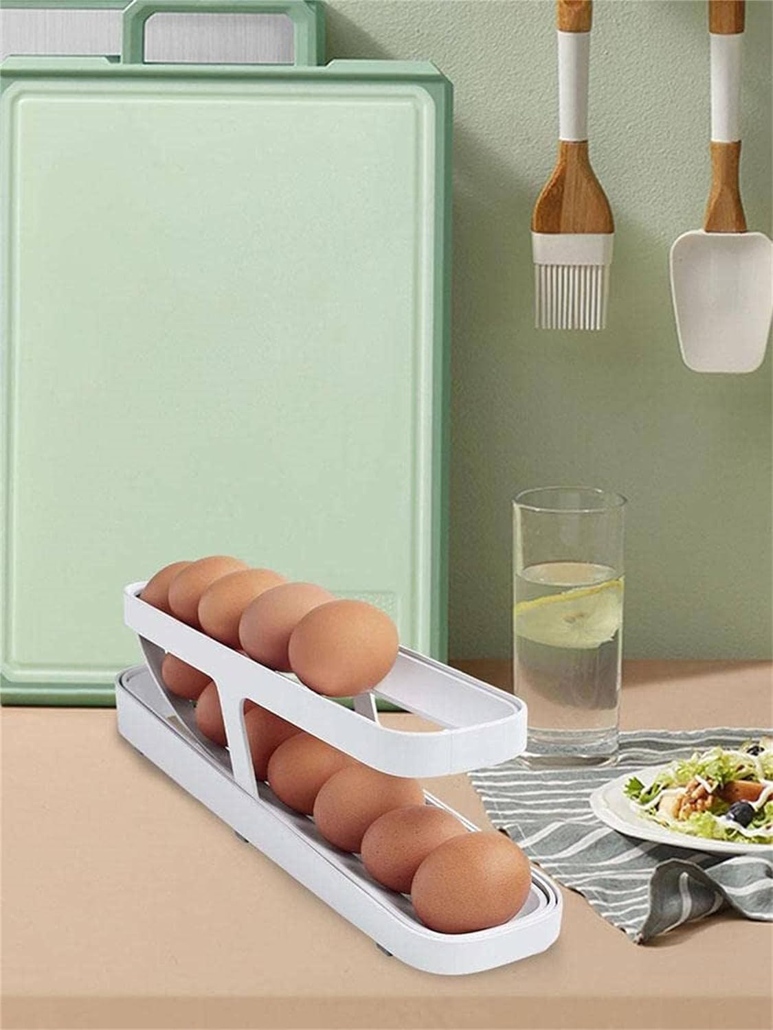 Double Rolling Egg Rack