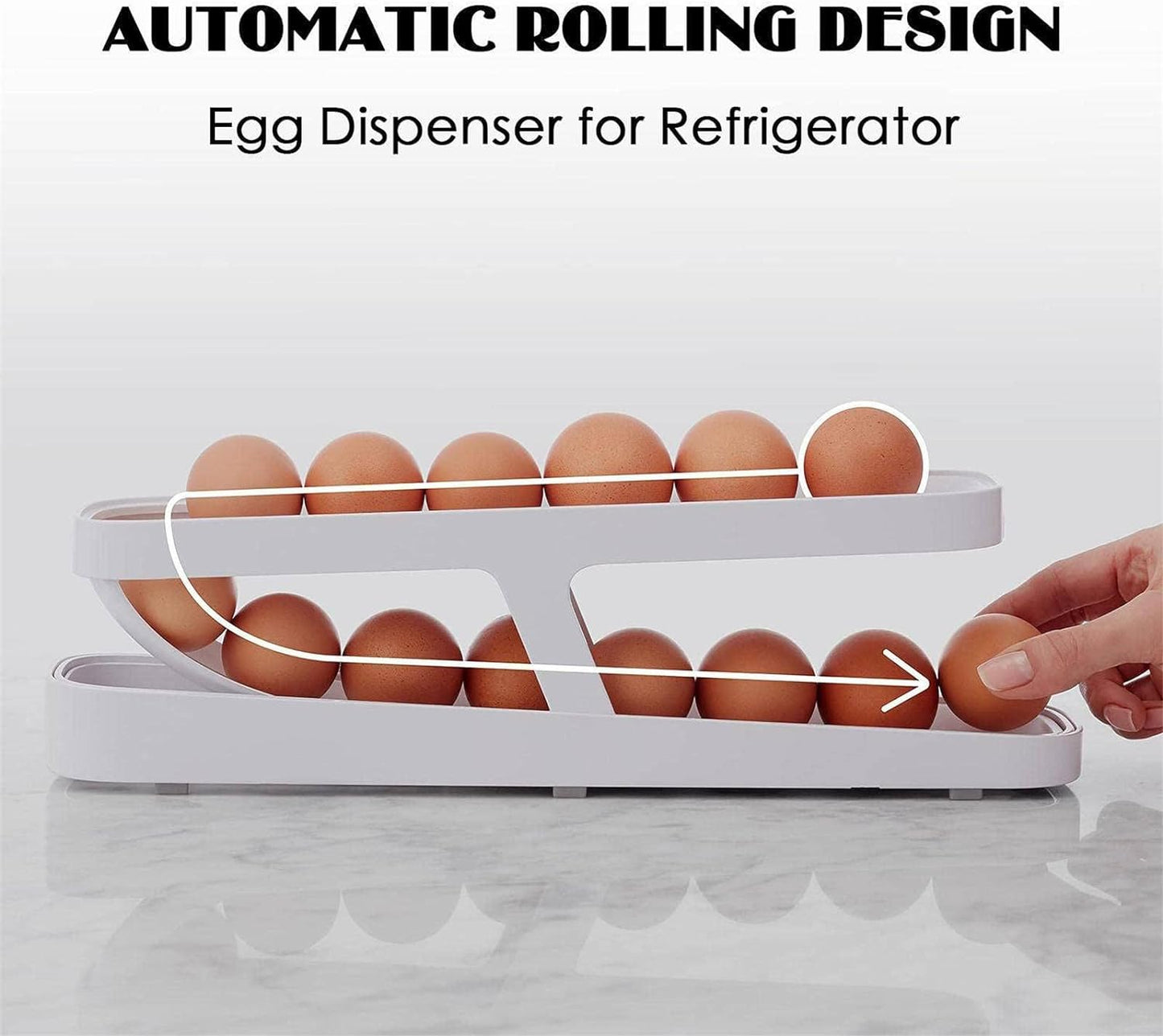 Double Rolling Egg Rack