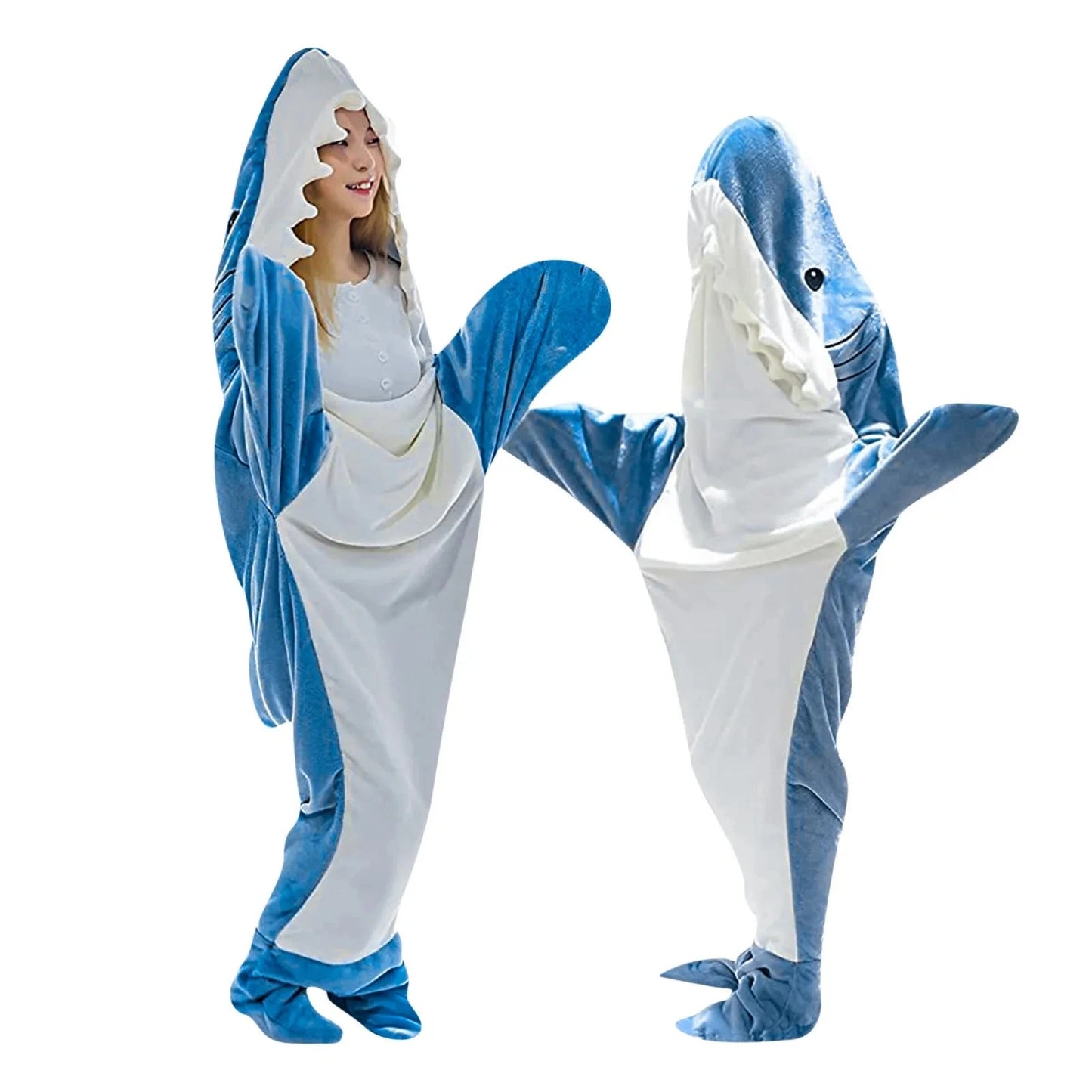 Super Soft Hooded Sleeping Shark Blanket