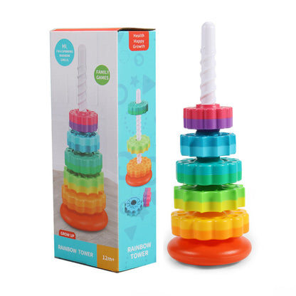 Stacking Rainbow Gears Toy