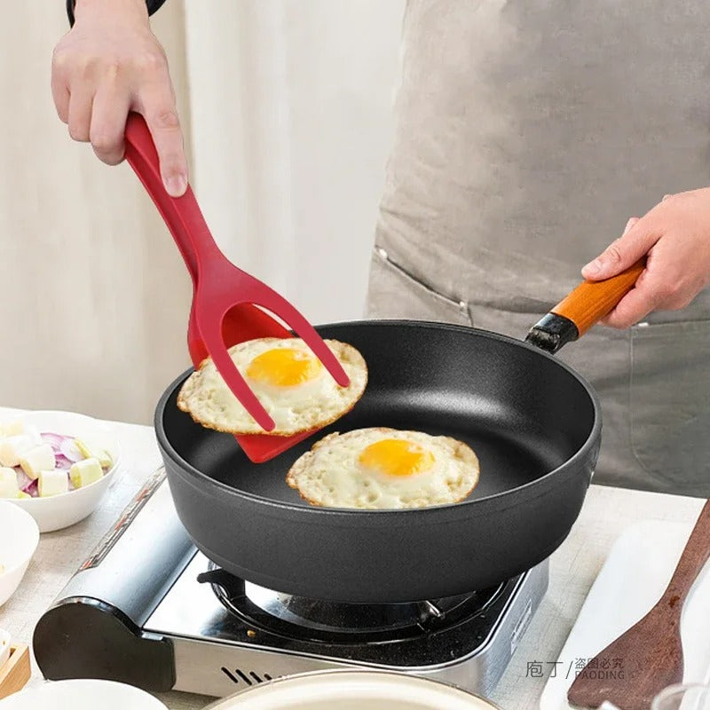 2 In 1 Grip And Flip Tongs Spatula