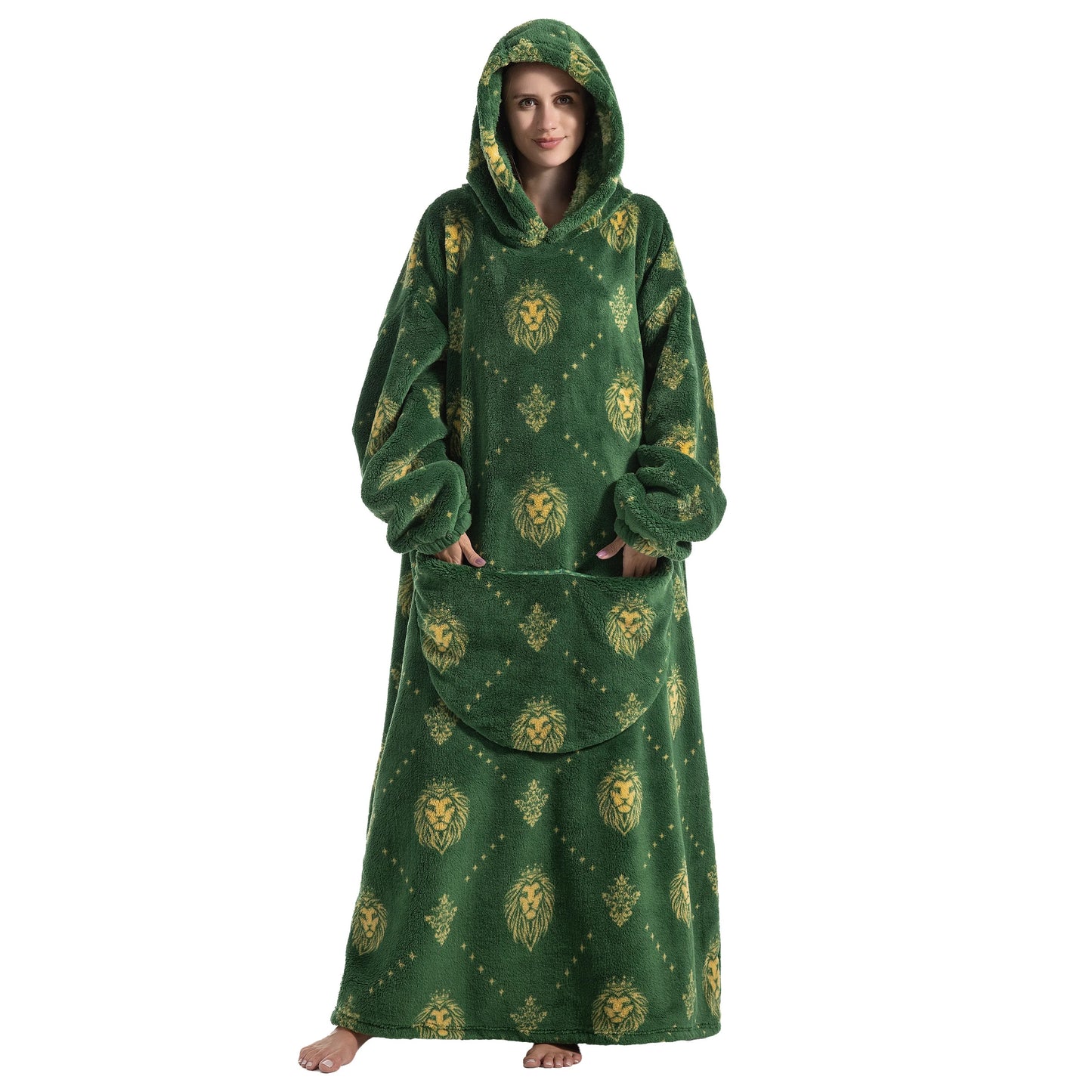 Wearable Winter Hoodie Fleece Blanket