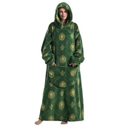 Wearable Winter Hoodie Fleece Blanket
