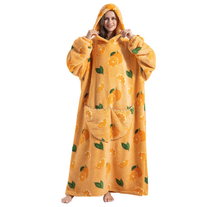 Wearable Winter Hoodie Fleece Blanket